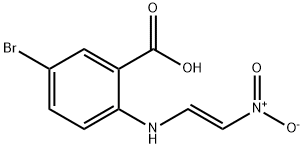 Benzoic acid, 5-broMo-2-[[(1E)-2-nitroethenyl]aMino]- 구조식 이미지