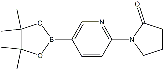 1-(5-(4,4,5,5-tetraMethyl-1,3,2-dioxaborolan-2-yl)pyridin-2-yl)pyrrolidin-2-one Structure