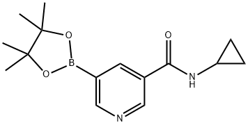 N-cyclopropyl-5-(4,4,5,5-tetraMethyl-1,3,2-dioxaborolan-2-yl)nicotinaMide Structure