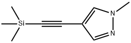 1-메틸-4-((트리메틸실릴)에티닐)-1H-피라졸 구조식 이미지