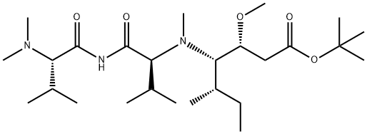 L-ValinaMide, N,N-diMethyl-L-valyl-N-[(1S,2R)-4-(1,1-diMethylethoxy)-2-Methoxy-1-[(1S)-1-Methylpropyl]-4-oxobutyl]-N-Methyl- Structure