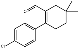 1-Cyclohexene-1-carboxaldehyde, 2-(4-chlorophenyl)-5,5-diMethyl- 구조식 이미지