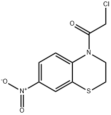 4-(2-Chloroacetyl)-7-nitro-2H-1,4-benzothiazine, 97% 구조식 이미지