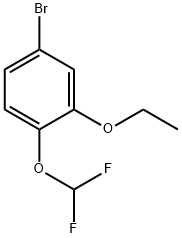 4-BroMo-1-(difluoroMethoxy)-2-ethoxybenzene Structure