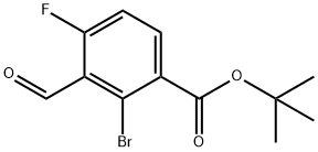 Benzoic acid, 2-broMo-4-fluoro-3-forMyl-, 1,1-diMethylethyl ester 구조식 이미지