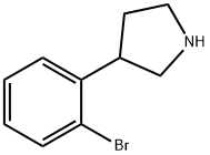 3-(2-BroMophenyl)pyrrolidine HCl 구조식 이미지