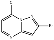 2-브로모-7-클로로피라졸로[1,5-a]피리미딘 구조식 이미지