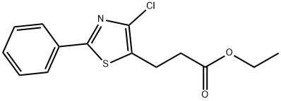 Ethyl 3-(4-chloro-2-phenylthiazol-5-yl)propanoate Structure