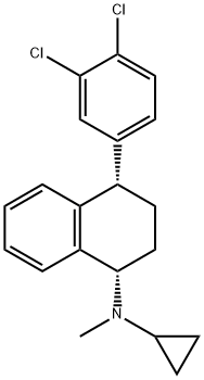 Cyclopropyl-[(1S,4S)-4-(3,4-dichloro-phenyl)-1,2,3,4-tetrahydro-naphthalen-1-yl]-Methyl-aMine 구조식 이미지
