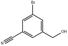 3-BroMo-5-(히드록시메틸)벤조니트릴 구조식 이미지