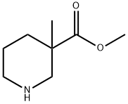 METHYL 3-METHYLPIPERIDINE-3-CARBOXYLATE Structure