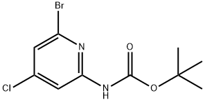 tert-Butyl (6-broMo-4-chloropyridin-2-yl)carbaMate Structure