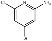 4-브로모-6-클로로피리딘-2-아민 구조식 이미지