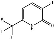 3-iodo-6-(trifluoroMethyl)pyridin-2-ol 구조식 이미지