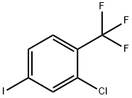 2-Chloro-4-iodo-1-trifluoromethylbenzene 구조식 이미지