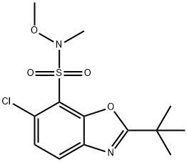2-t-Butyl-6-chlorobenzoxazole-7-(N-Methyl-N-Methoxy)sulfonaMide Structure