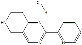 피리도[4,3-d]피리미딘,5,6,7,8-테트라히드로-2-(2-피리디닐)-,염산염(1:1) 구조식 이미지