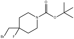 1-Boc-4-broMo메틸-4-플루오로피페리딘 구조식 이미지