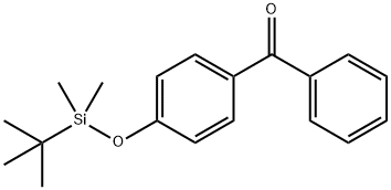 (4-(tert-ButyldiMethylsilanyloxy)phenyl)phenylMethanone 구조식 이미지
