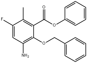 3-AMino-2-benzyloxy-5-fluoro-6-Methyl-benzoic acid phenyl ester Structure