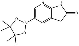5-(4,4,5,5-TetraMethyl-1,3,2-dioxaborolan-2-yl)-1,3-dihydro-2H-pyrrolo[2,3-b]pyridin-2-one Structure
