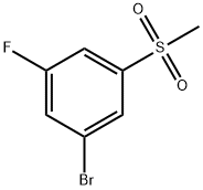 Benzene, 1-broMo-3-fluoro-5-(Methylsulfonyl) Structure