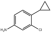 3-chloro-4-cyclopropylaniline Structure
