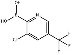 [3-Chloro-5-(trifluoroMethyl)pyridin-2-yl]boronic acid 구조식 이미지