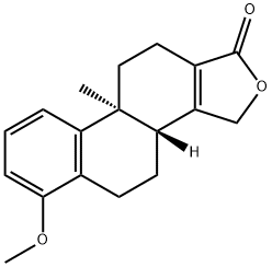 (3bR,9bS)-6-Methoxy-9b-Methyl-3b,4,5,9b,10,11-hexahydrophenanthro[1,2-c]furan-1(3H)-one 구조식 이미지