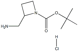 tert-부틸2-(아미노메틸)아제티딘-1-카르복실레이트염산염 구조식 이미지