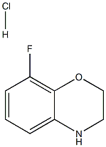 8-Fluoro-3,4-dihydro-2H-benzo[b][1,4]oxazine hydrochloride Structure