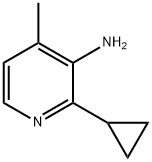 2-cyclopropyl-4-Methylpyridin-3-aMine 구조식 이미지