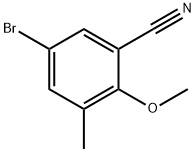 5-Bromo-2-methoxy-3-methylbenzonitrile 구조식 이미지