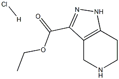 4,5,6,7-Tetrahydro-1H-pyrazolo[4,3-c]pyridine-3-carboxylic acid ethyl ester hydrochloride Structure