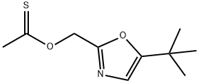 Ethanethioic acid, O-[[5-(1,1-diMethylethyl)-2-oxazolyl]Methyl] ester Structure