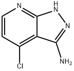 4-클로로-1H-피라졸로[3,4-b]피리딘-3-아민 구조식 이미지