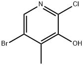 5-BroMo-2-chloro-4-Methylpyridin-3-ol Structure