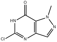 5-Chloro-1,6-dihydro-1-Methyl-7H-pyrazolo[4,3-d]pyriMidin-7-one Structure