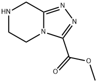 METHYL 5,6,7,8-TETRAHYDRO-[1,2,4]TRIAZOLO[4,3-A]PYRAZINE-3-CARBOXYLATE Structure