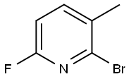 2-broMo-6-fluoro-3-Methylpyridine Structure