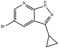 5-BroMo-3-cyclopropyl-1H-pyrazolo[3,4-b]pyridine Structure