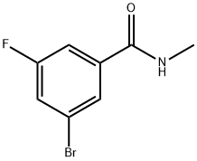 3-BroMo-5-fluoro-N-MethylbenzaMide 구조식 이미지