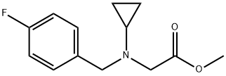 [Cyclopropyl-(4-fluoro-benzyl)-aMino]-acetic acid Methyl ester Structure