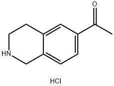 1-(1,2,3,4-Tetrahydroisoquinolin-6-yl)ethanone hydrochloride Structure