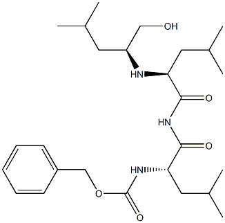 L-LeucinaMide,N-[(phenylMethoxy)carbonyl]-L-leucyl-N-[(1S)-1-(hydroxyMethyl)-3-Methylbutyl]- 구조식 이미지