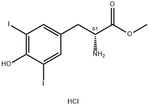 D-Tyrosine,3,5-diiodo-,Methyl ester,hydrochloride 구조식 이미지