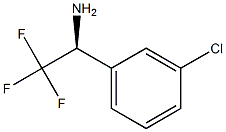 (S)-1-(3-클로로페닐)-2,2,2-트리플루오로에탄민 구조식 이미지