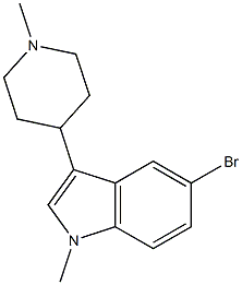 5-Bromo-1-methyl-3-(1-methyl-4-piperidinyl)-1H-indole Structure