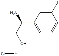 (2S)-2-AMino-2-(3-iodophenyl)ethan-1-ol hydrochloride Structure