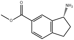 (R)-METHYL 3-AMINO-2,3-DIHYDRO-1H-INDENE-5-CARBOXYLATE 구조식 이미지